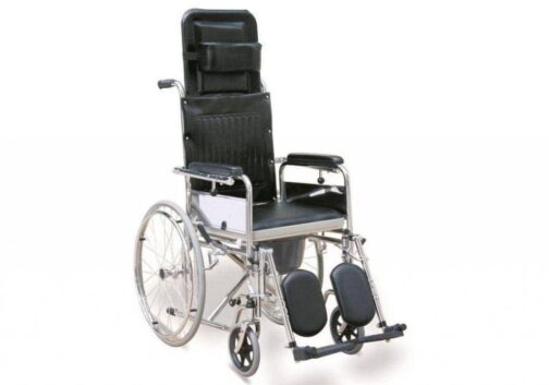 Sleeping Position Commode Wheelchair