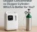 Comparison of an oxygen concentrator and an oxygen cylinder for respiratory support