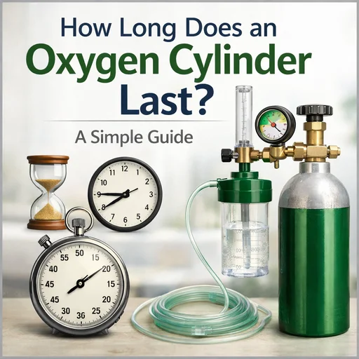 A guide on how long an oxygen cylinder lasts with visual aids
