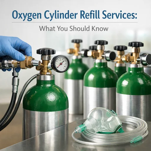 Oxygen cylinder refill services with a focus on safety and efficiency