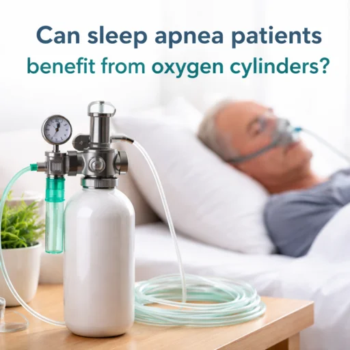 Oxygen cylinder used for sleep apnea treatment