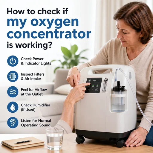Step-by-step guide on inspecting an oxygen concentrator for proper function