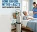 medical oxygen cylinder on a mobile stand next to an elderly patient in a home bedroom